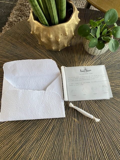 briefkaars een geschreven ritueel