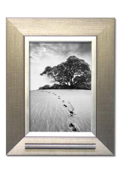 fotolijst met asbusje 13x18 zilver