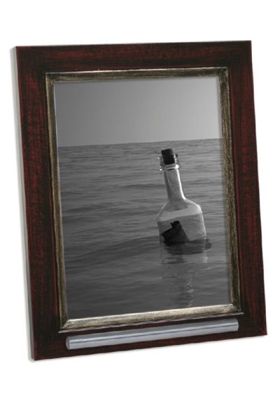 fotolijst met asbusje 13x18 rood-bruin