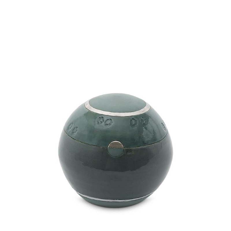 dieren mini urn warm grey met pootjes