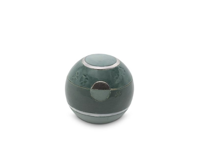dieren mini urn warm grey met pootjes