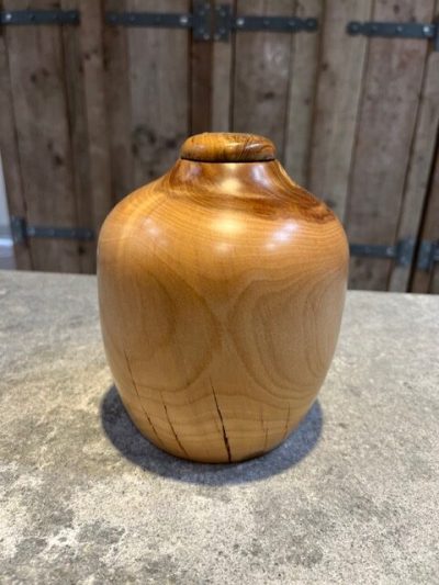 houten natuur urn abrikoos