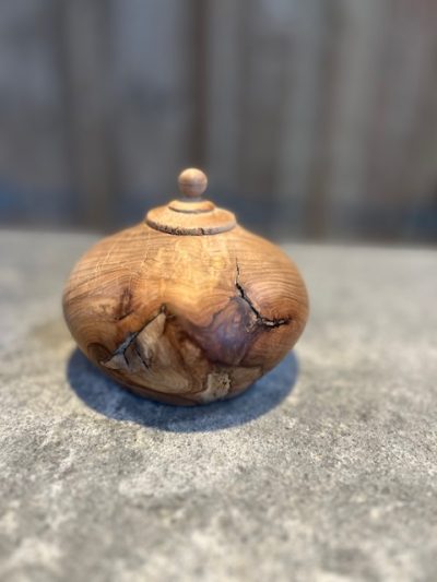 natuur mini urn peer hout
