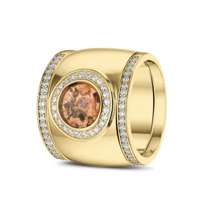 ring RY 007 + RY 006 Siders Goud