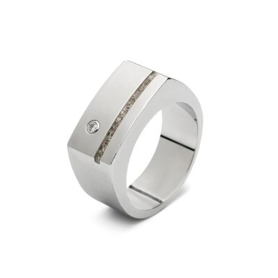 ring gedenksieraad RS010 Staal