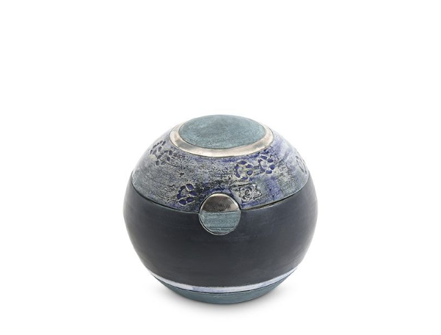 dieren mini urn electric blue met pootjes