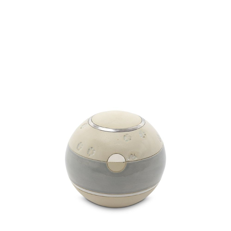 dieren mini urn mocca plat met pootjes
