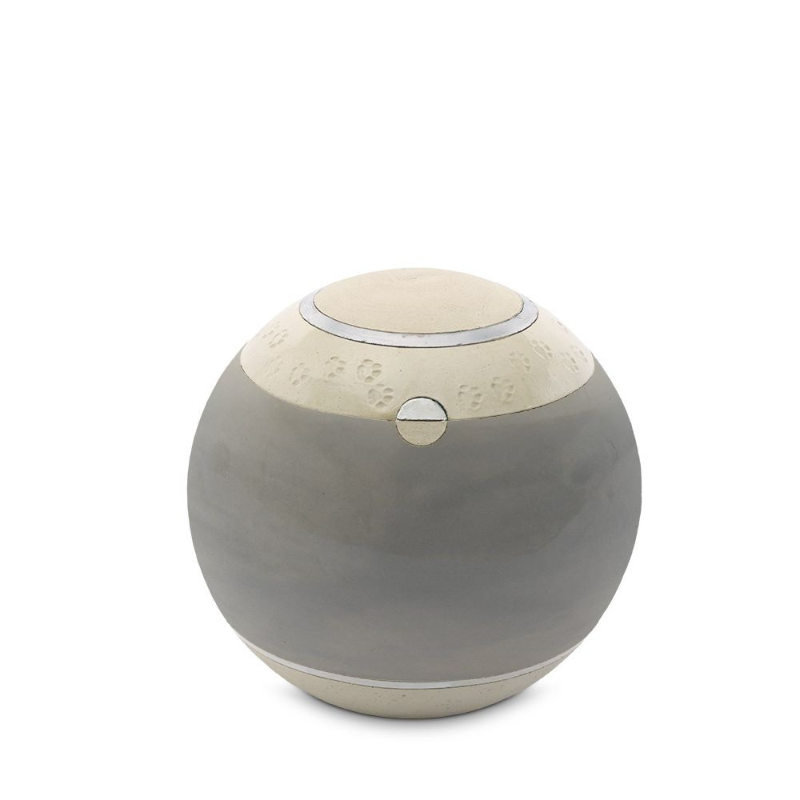 dieren mini urn mocca plat met pootjes