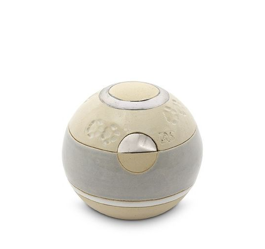 dieren mini urn mocca plat met pootjes