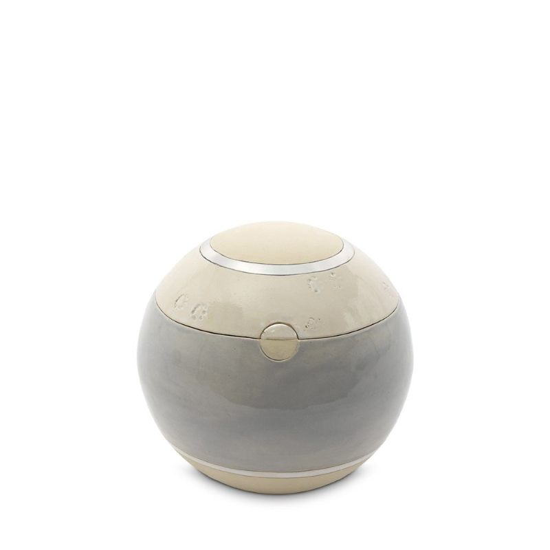 dieren mini urn mocca plat met pootjes