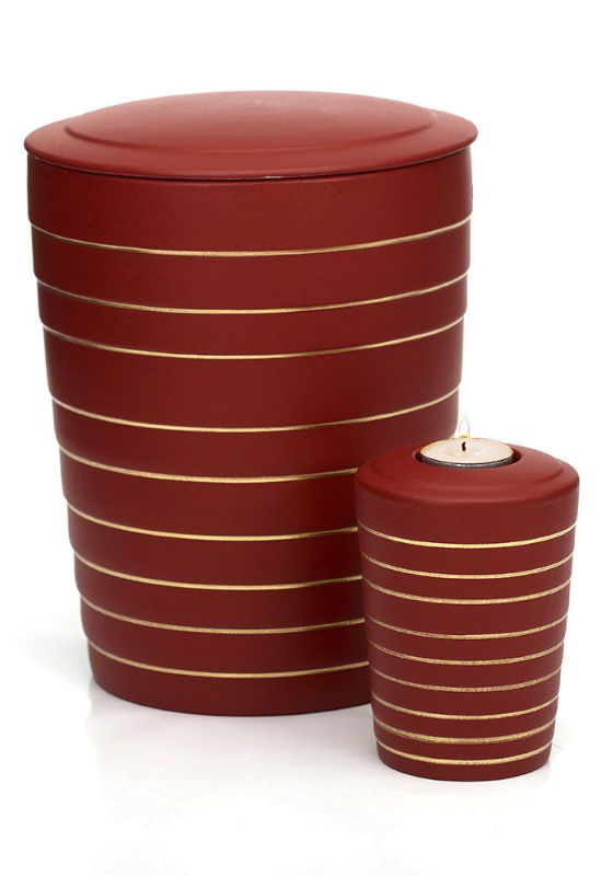 gold stripe windlicht urn