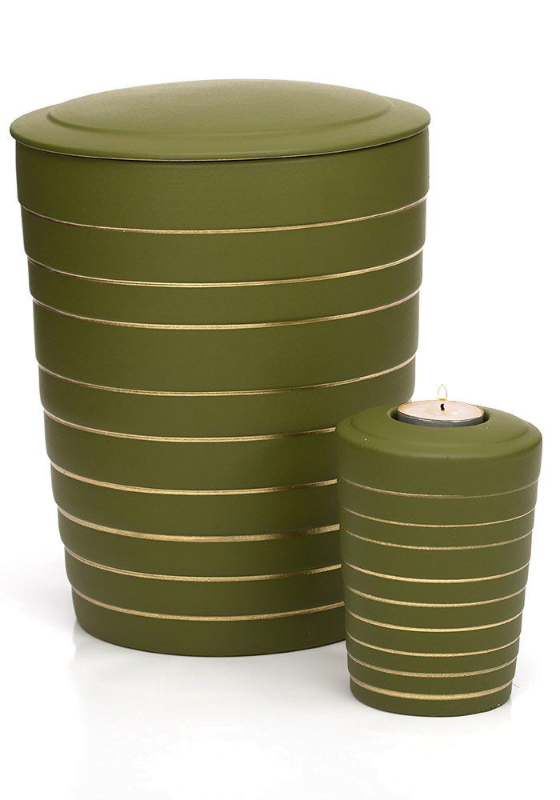 gold stripe windlicht urn