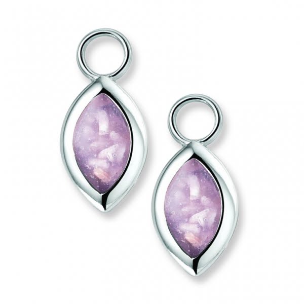 310SE Silver Ear Pendants Marquise - Afbeelding 2