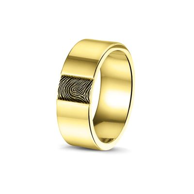 Plain Polished Fingerprint Ring 408