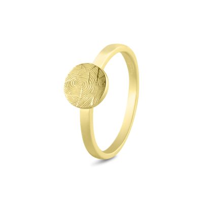 456S Plain Signet Disk Ring