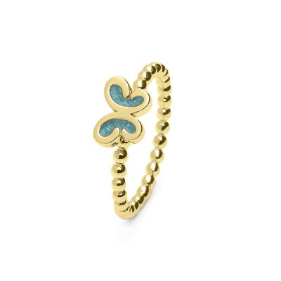 RG003 Bubble Band Butterfly Ring
