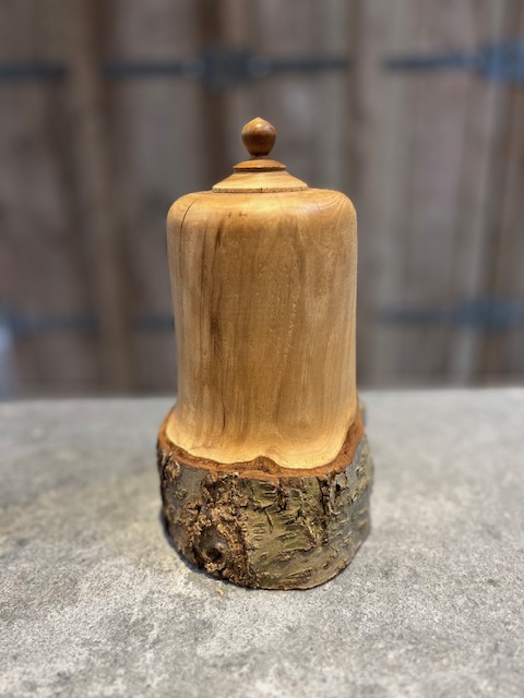 houten natuur urn abrikoos met bast