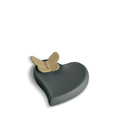 vlinder met hart porselein mini urn