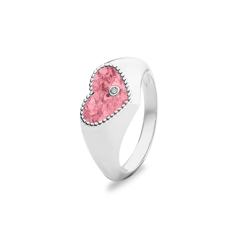 RG071 heart ring diamond