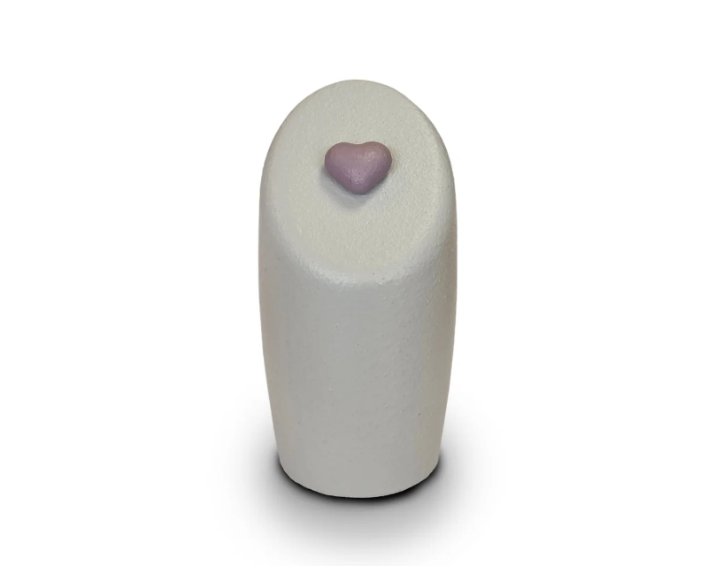 devotion urn hartje mineraal composiet kleurrijk