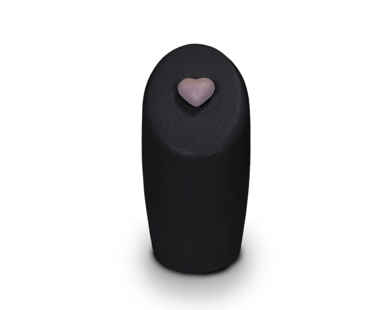 devotion urn hartje mineraal composiet kleurrijk