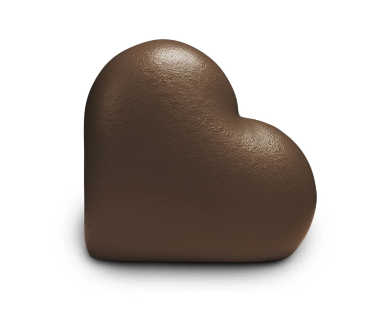 heart urn mineraal composiet