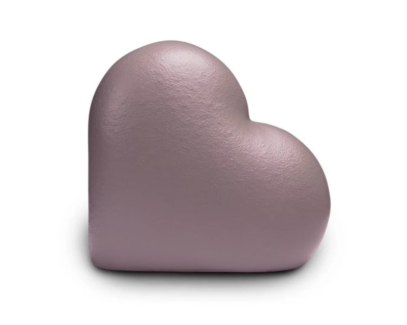 heart urn mineraal composiet kleurrijk