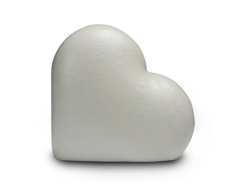 heart urn mineraal composiet