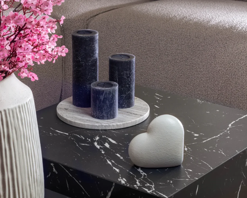 heart urn mineraal composiet