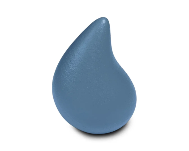 teardrop traan urn mineraal composiet kleurrijk