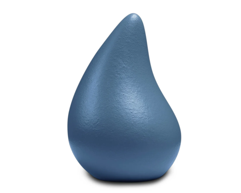 teardrop traan urn mineraal composiet kleurrijk