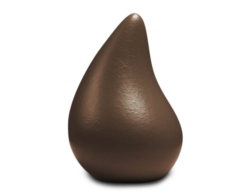 teardrop traan urn mineraal composiet kleurrijk