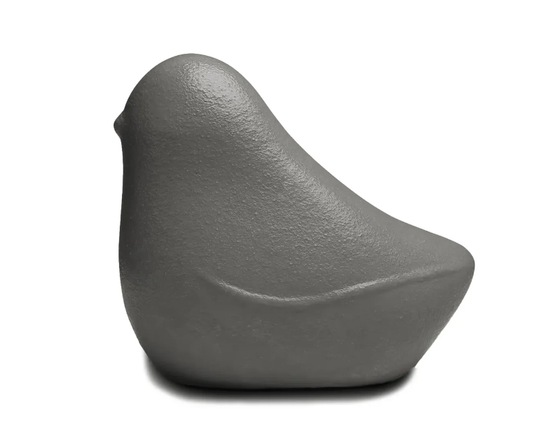 vogel urn mineraal composiet kleurrijk