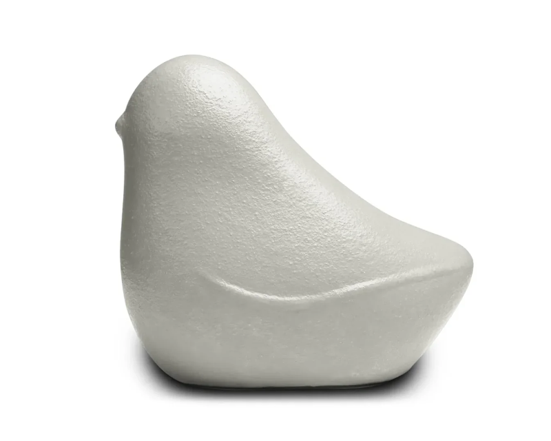 vogel urn mineraal composiet kleurrijk